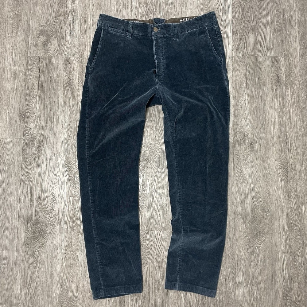 RRL Pants Men's 32x28 Blue Officers Field Trouser Corduroy Double RL Buck Mason